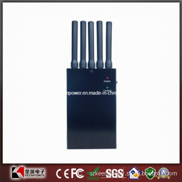 5 Bands Handheld 3G Cell Phone Jammer